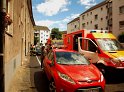 Feuerwehrmann verunglueckt Köln Kalk P08